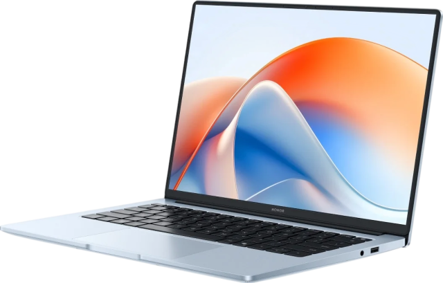 Ноутбук Honor MagicBook X14 Plus (Core 5 220H/14" 2880x1800/32Gb/1Tb SSD/Intel Graphics/Win 11 Home) 5301AJME Светло-голубой - фото